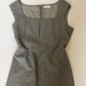 Calvin Klein Heather Gray Sheath Dress